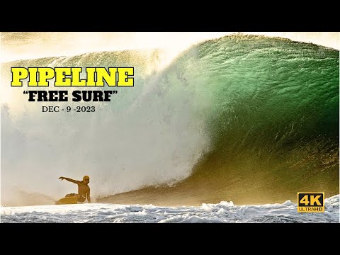 PIPELINE free surf - Dec 9th 2023 [4k]