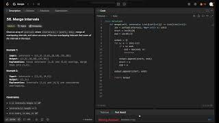 Leetcode 56 - Merge Intervals. - Python