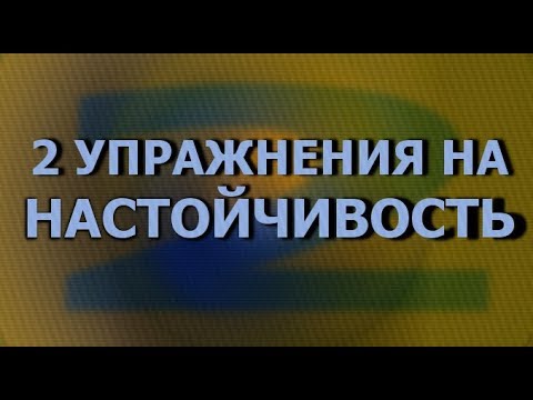 НАСТОЙЧИВОСТЬ | 2 УПРАЖНЕНИЯ | ЧТО ТАКОЕ НАСТОЙЧИВОСТЬ