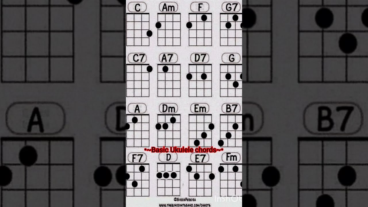 Basic Ukulele Chords You Should Learn Itsukuleletutorial Music