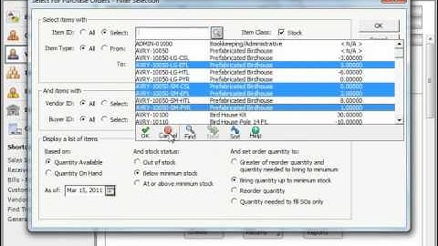 Peachtree Tutorial Select for Purchase Orders Sage Training Lesson 5.6