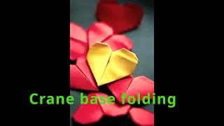 Origami Magic  Crane base folding