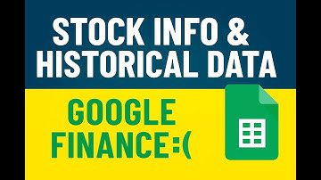 How to Get Live Stock Data in Google Sheets Automatically
