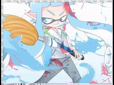 スプラトゥーン パブロなイカちゃん描いてみた リクエスト募集中 Youtube