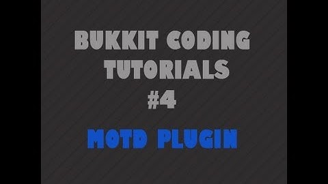 Bukkit Coding Tutorial #4 - Gun Plugin