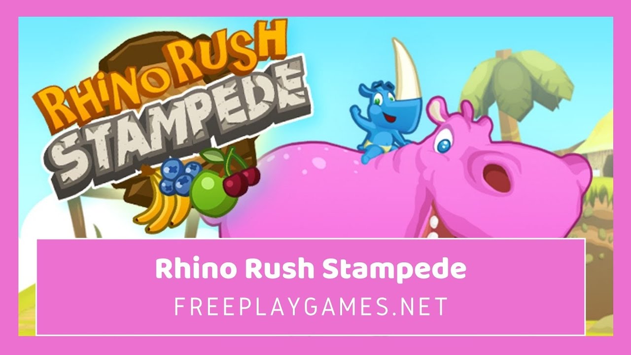Rhino Rush Stampede - Rhino Rush Stampede Game | Freeplaygames.net