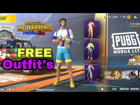 HOW TO GET FREE OUTFIT'S  😍 OF - PUBG MOBILE LITE -SG SULTAN