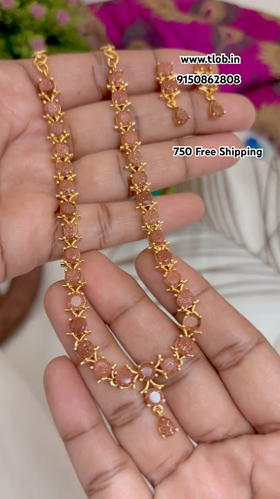 New Rajavarthini Stone Necklace #traditionaljewellery #tlobjewels #onlineshopping #chennai #2025