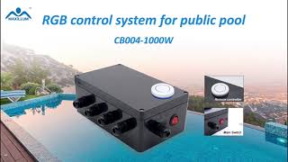 Large pool / public pool RGB light control system