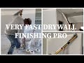 Fast way to tape drywall plasterboard with tapetech auto taper bazooka