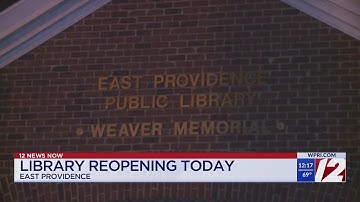 East Providence library reopening today