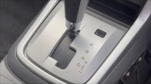 2015 Isuzu MUX Transmission Lever Shift Lock Override