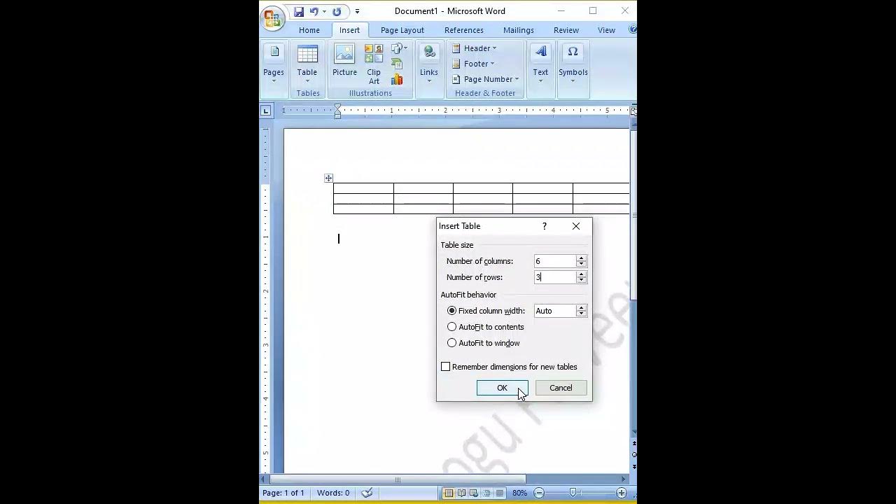 How To Add Tables In Ms Word
