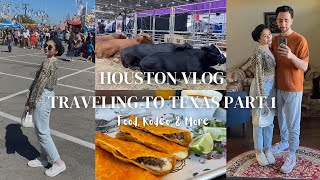 HOUSTON, TX VLOG ♡ | Traveling to Texas PART 1 | Eating good food, Houston Rodeo 2023,  and more!