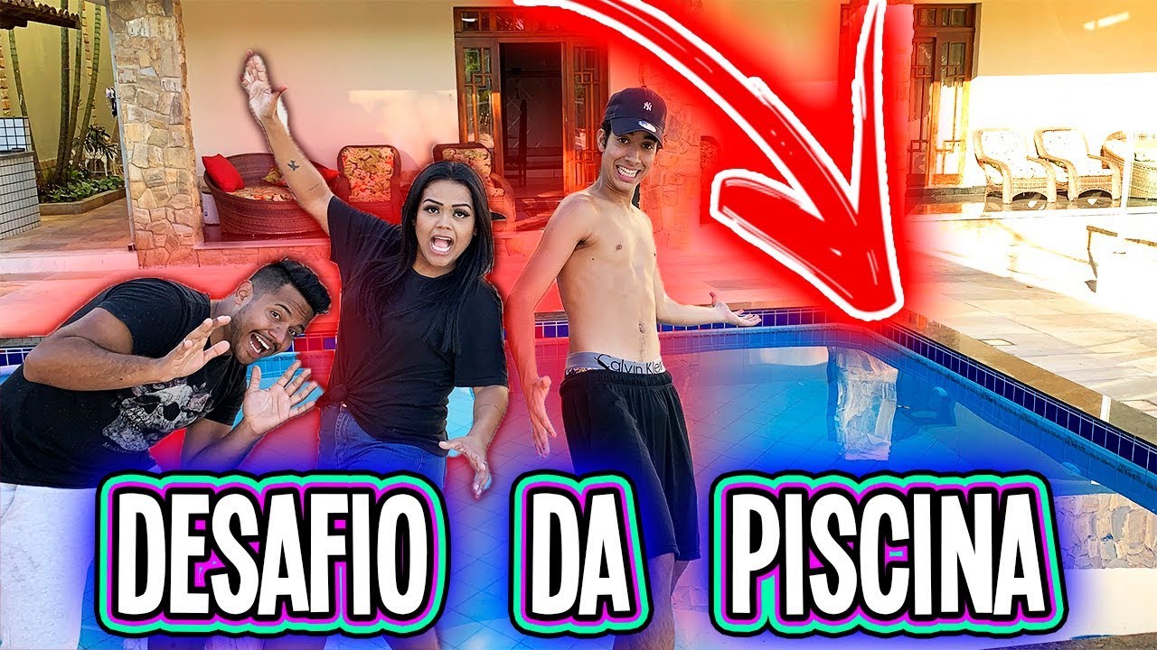 Desafio Da Piscina Com Os Meninos Youtube