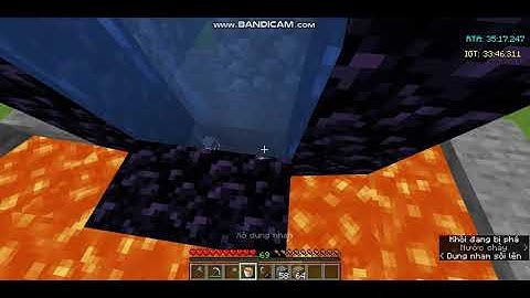 [SIÊU CHI TIẾT] Cách xây cổng nether bằng 1 hồ lava