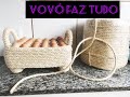 FAÇA VC MESMO... CESTA PORTA OVOS COM CORDA SISAL!!!