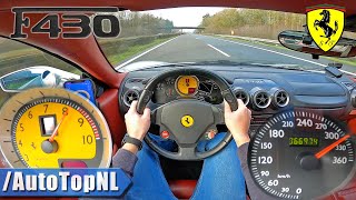 FERRARI F430 310km/h on AUTOBAHN (NO SPEED LIMIT!) by AutoTopNL