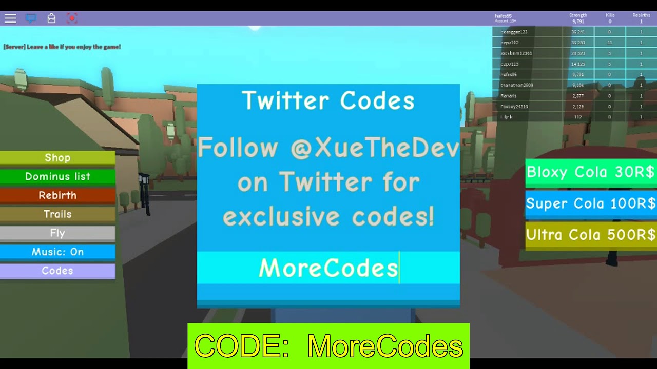 Codes For Dominus Lifting Simulator Roblox 2020