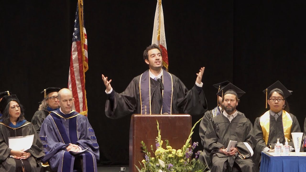 Feras Abushaar speaks at UC Berkeley IAS graduation - YouTube