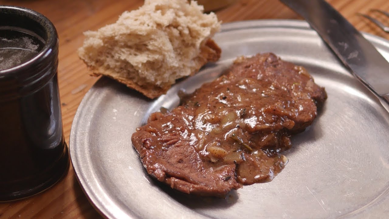 Steaks Fried in Ale - A Recipe from The Art of Cookery