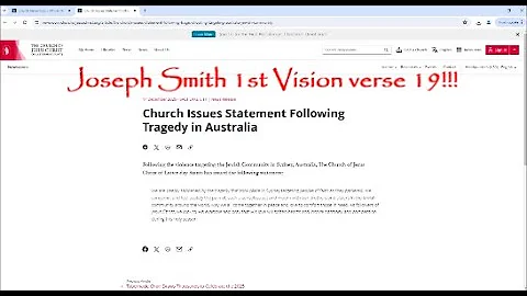 LDS CHURCH STATEMENT CALLS ON ATTACKED JEWS TO FOLLOW MORMON JESUS CHRIST OR DIE!!!