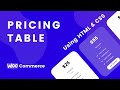 How To Create Responsive Pricing table Using Only HTML &amp; CSS