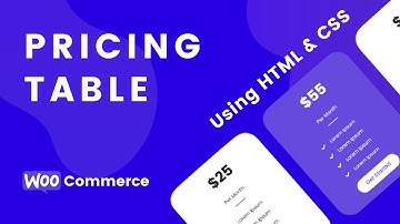 How To Create Responsive Pricing table Using Only HTML & CSS