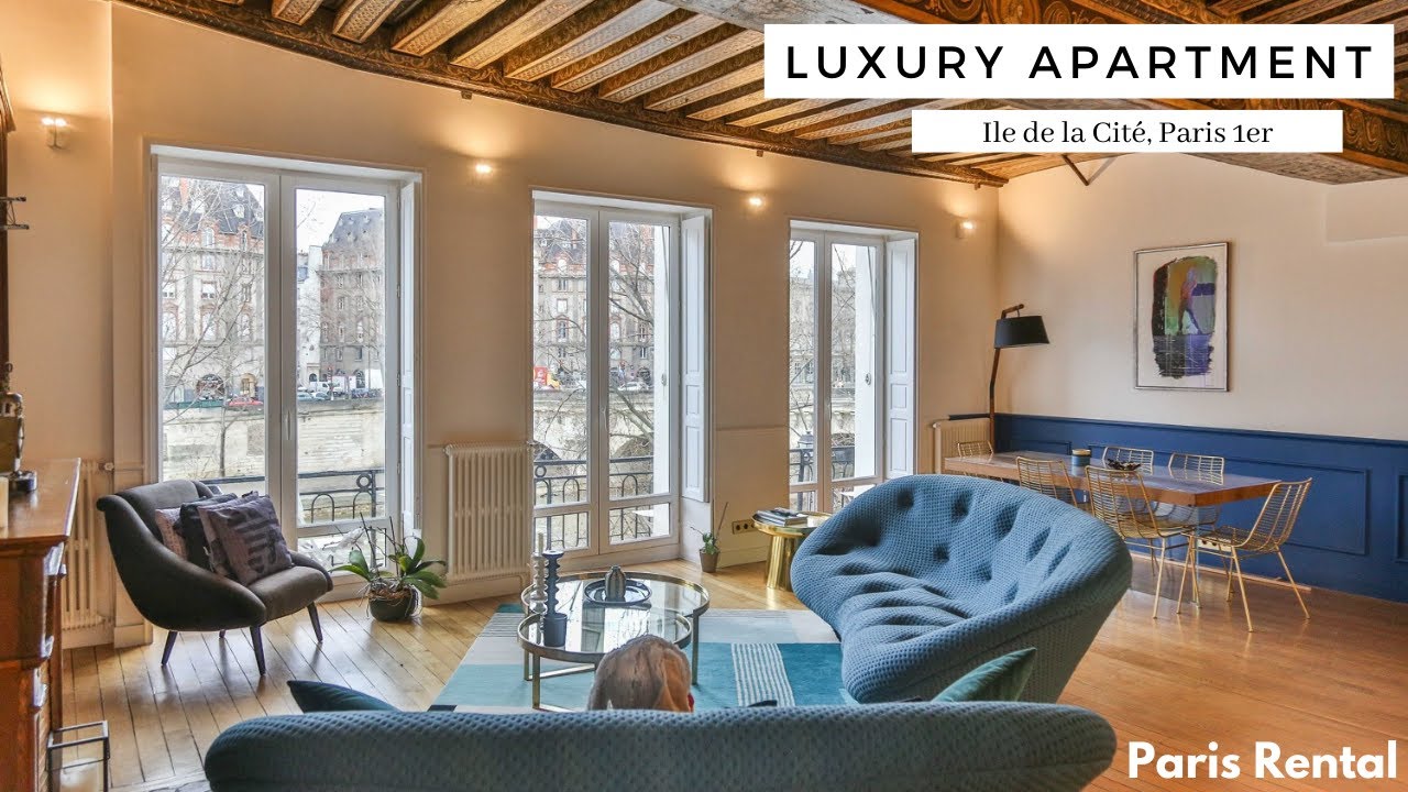 Luxury Paris Rental Apartment Tour | Ile de la Cité | PARISRENTAL | Top Paris View & Balcony - 59929