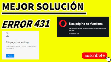 SOLUCIÓN AL ERROR 431
