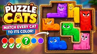 Puzzle Cats 🐱🧩 | Match Every Cat to Its Color! 🌈 Satisfying Puzzle Gameplay screenshot 3