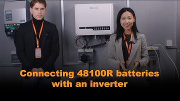 Connecting 48100R batteries with an inverter