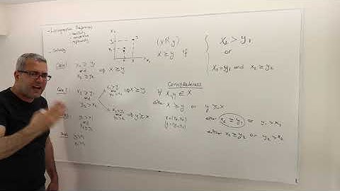 (M1E8) [Microeconomics] Lexicographic Preferences: Reflexive and Complete Relation
