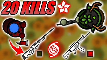 WOODS KING 20 KILLS with AWM-S & USAS-12 in SOLO vs SQUADS | Surviv.io
