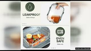KOMUEE 10 Packs 30 oz Glass Meal Prep Containers,Glass Food Storage Containers Review