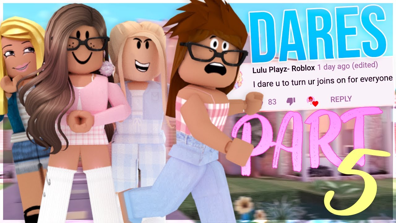 Roblox Dares Part 5 Lyric Prank Trolling W Fans Youtube - bhop roblox wholefedorg