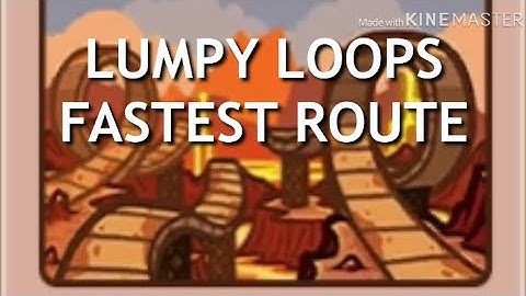 LUMPY LOOPS FASTEST ROUTE | Fun Run 3
