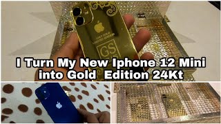 I Turn My New iPhone 12 Mini 24 KT Gold Edition In Just ( ₹-350 )