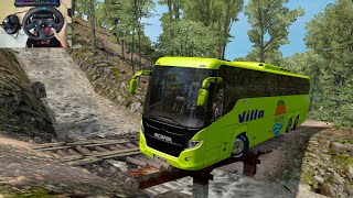 Smooth Bus Driving through Russian deep forest routes | #ets2 | Logitech G29 Setup