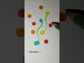 Fun Colors Water Drop 🔵🟡🟠#painting #art #satisfying #shorts