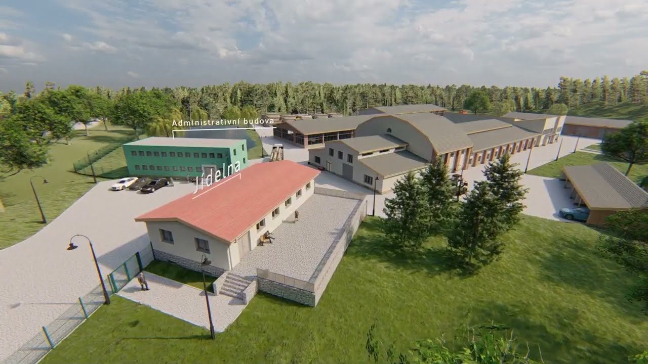 Wood Seeds - Vizualizace nového výrobního areálu Břasy