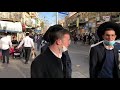 Day before Passover on malchei Israel street geula Jerusalem Israel