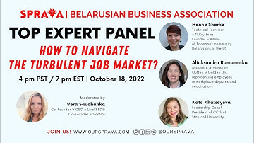 🔴HUGE LAYOFFS. How to navigate job market in time of crisis & Grow your career | SPRAVA Expert Panel