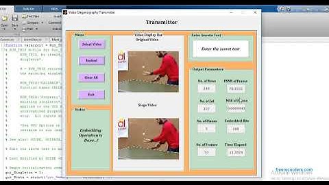 Video steganography using improved LSB matlab project source code