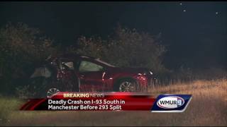 Police investigate deadly crash on I-93 South in Manchester