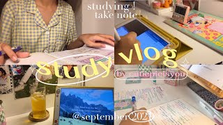 / study vlog (03) 📓🗯 / ไปชื้อของ,จดโน๊ตสรุป,เรียนๆ😿