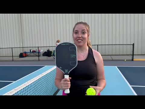 Riley Borras talks about the body helix X3 Lite pickleball paddle