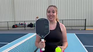 Riley Borras talks about the body helix X3 Lite pickleball paddle