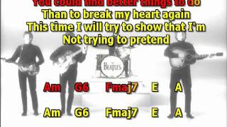 I ll be back Beatles mizo vocals  lyrics chords cover chords