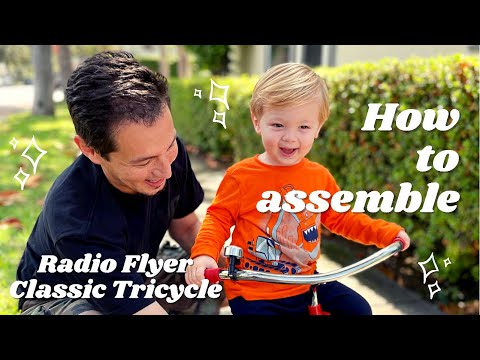 HOW TO ASSEMBLE A RADIO FLYER CLASSIC TRICYCLE // WITH A TODDLER // DIY